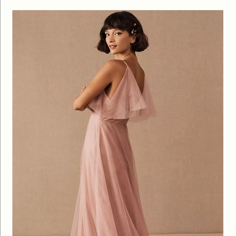 BHLDN Jenny Yoo Aeryn Dress in Whipped Apricot